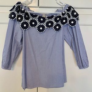 LOFT crochet off the shoulder top
